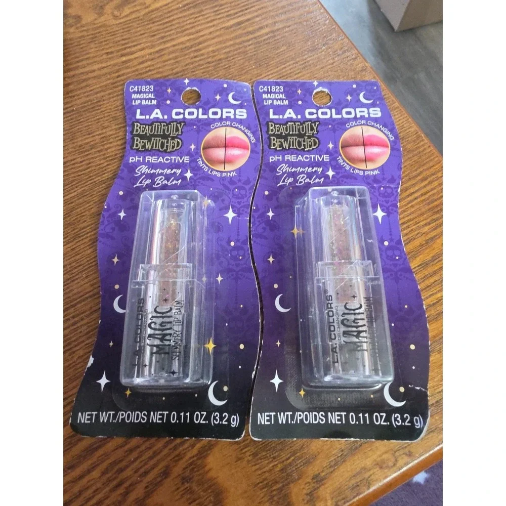 2x L.A. Colors Beautifully Bewitched pH Reactive Shimmering Magical‎ Lip Balm